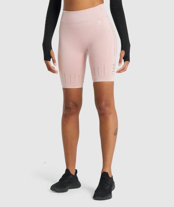 Damske Šortky Gymshark Glow Seamless Svetlo Ruzove | IR2041736